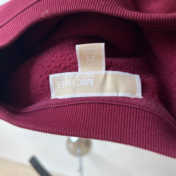 Michael Kors Shearling Accent Logo Monogram Sweatshirt - Picture 5 of 5